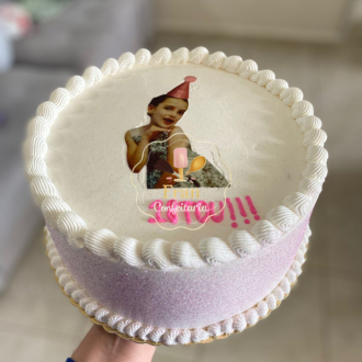 Bolo de ninho com morango